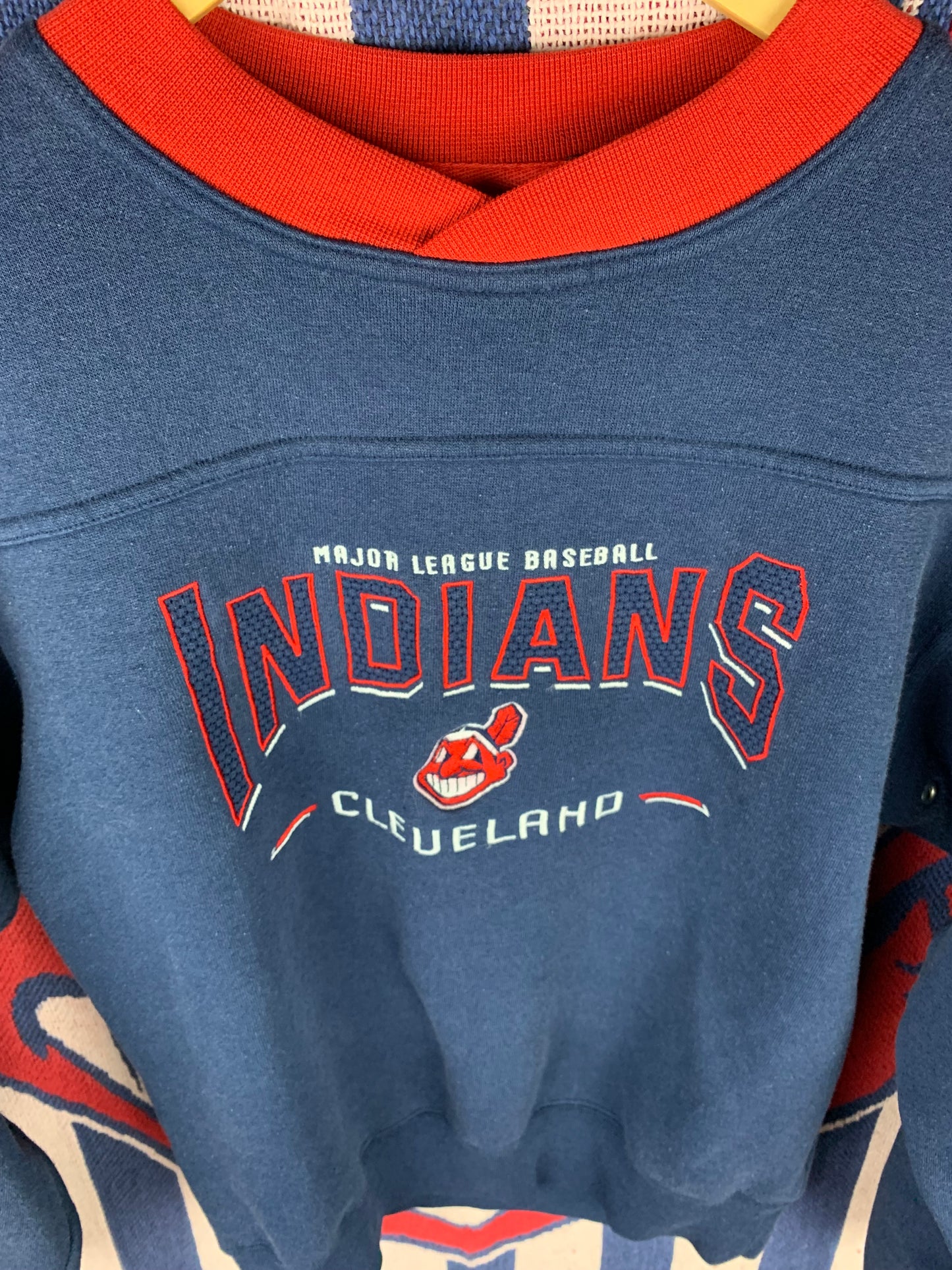 Vintage Lee Sport Cleveland Indians Embroidered Crewneck(S)