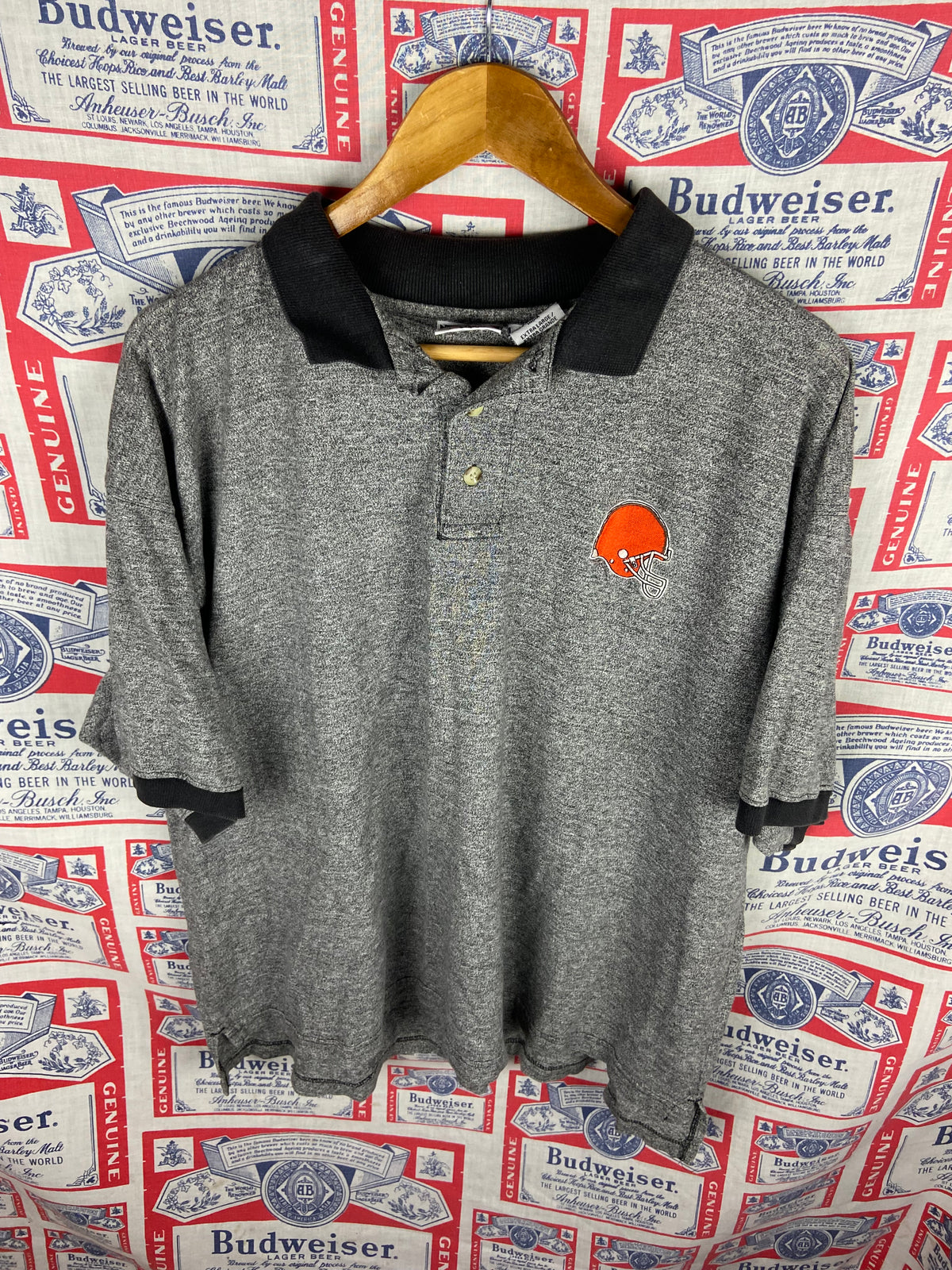 Vintage 1997 Cleveland Browns Polo Shirt Large(25”x27”)