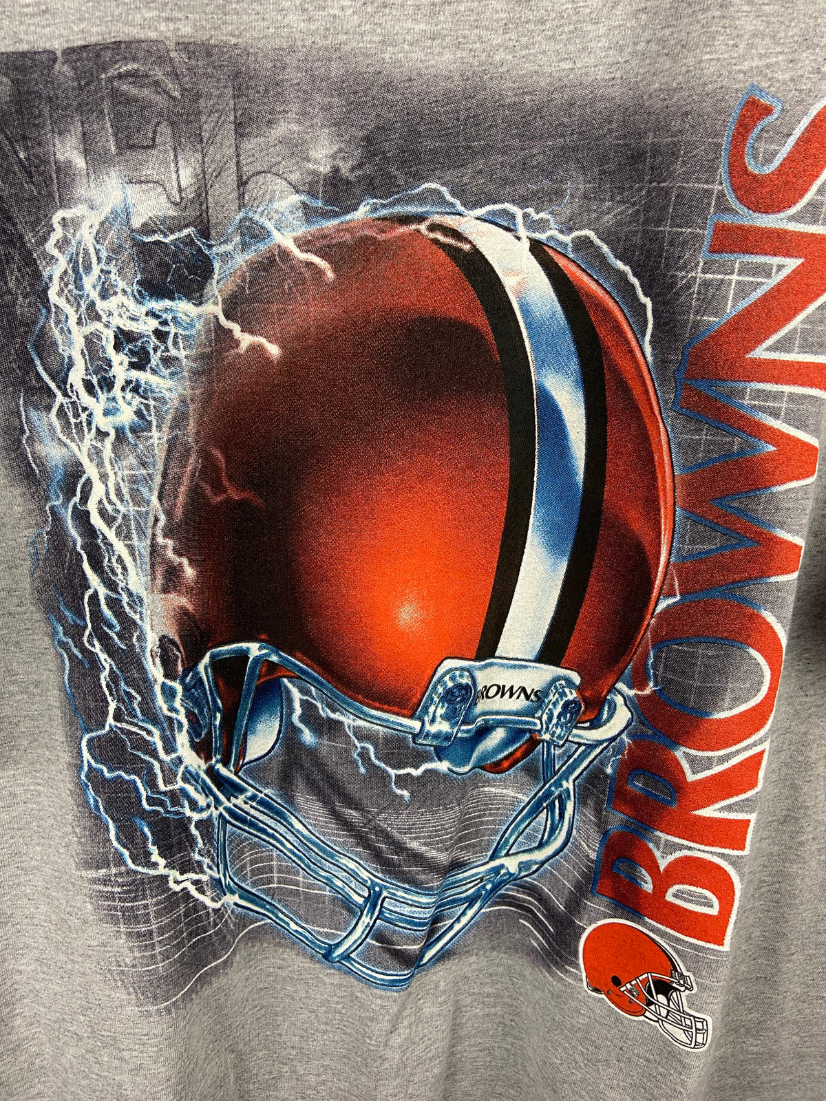 Vintage 2000s Cleveland Browns Lightning Helmet Shirt NWT XL(25”x32”)