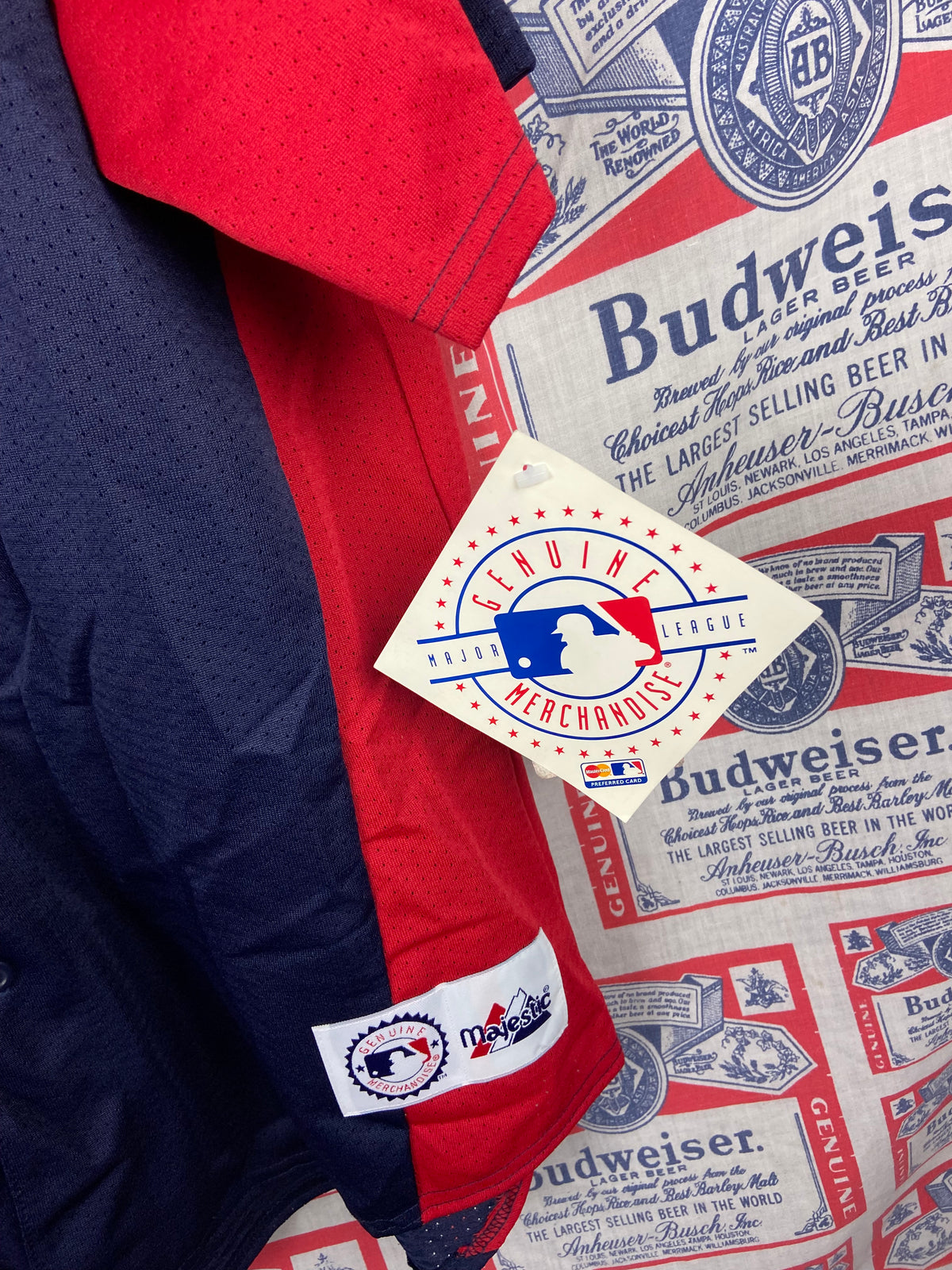 Vintage 1990s Majestic Cleveland Indians BP Jersey NWT XL(25”x30”)