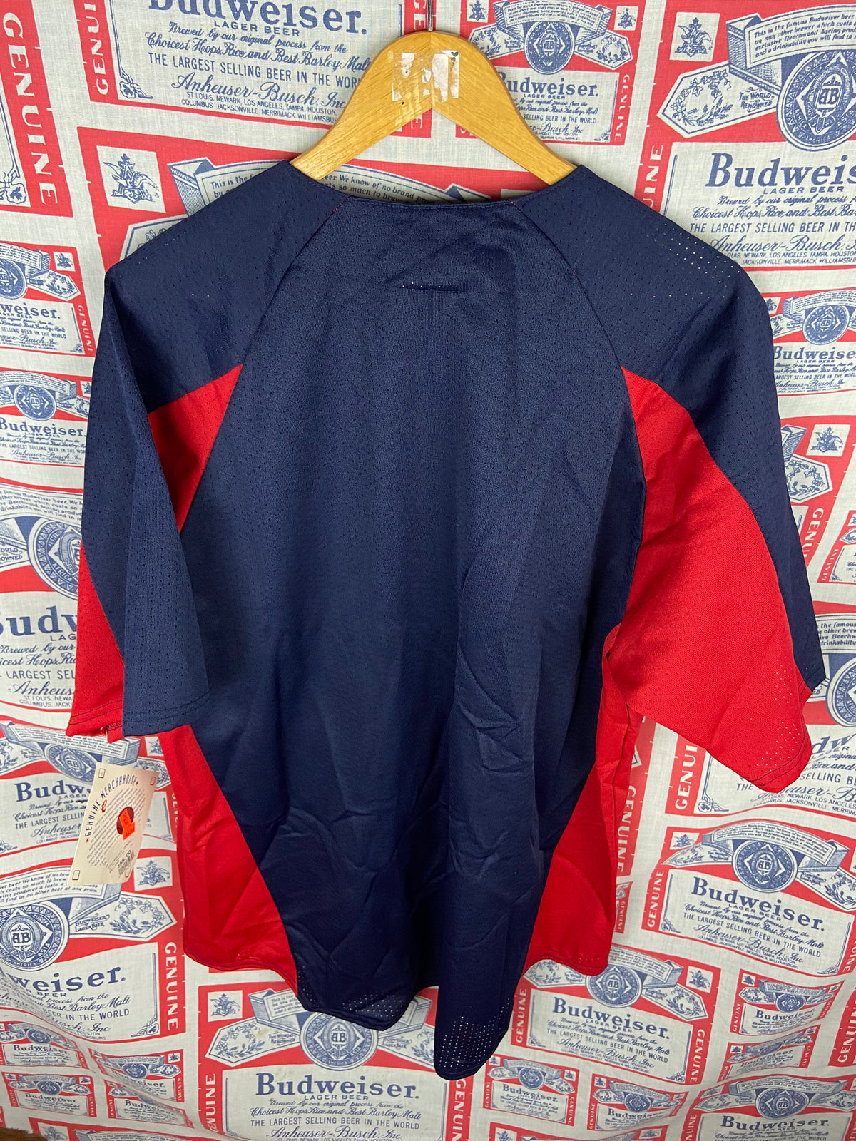 Vintage 1990s Majestic Cleveland Indians BP Jersey NWT XL(25”x30”)