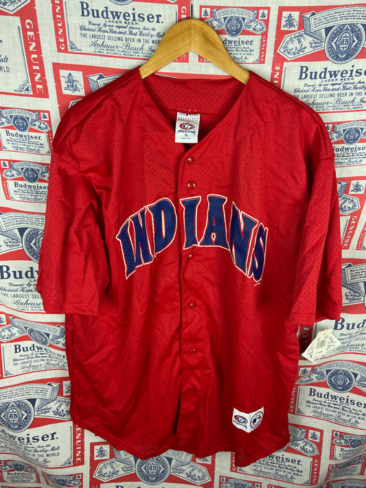 Vintage 2002 True Fan Cleveland Indians Jersey NWT XL(25”x31”)