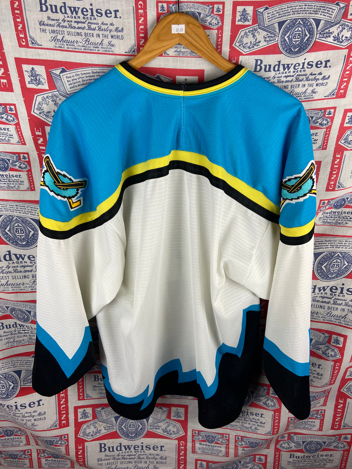 Vintage 1990s Bauer Cleveland Lumberjacks Jersey Large(25”x29”)